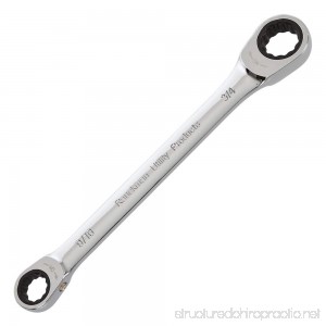 BugWrench 9/16 x 3/4 Heavy Duty Double Ended Ratcheting Box Wrench All Steel Forged Construction - B071K96G3Y