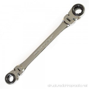 BugWrench Flexible Double Ended Ratcheting Box Wrench 1/2 & 5/8 x 9/16 & 3/4 - B0721N9C5H