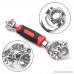 JOY COLORFUL Multifunction Universal Wrench 360 Degree Revolving Spanner 48 Tools In One Socket Works with Spline Bolts Torx Square Damaged Bolts and Any Size Standard or Metric - B07CKW648L