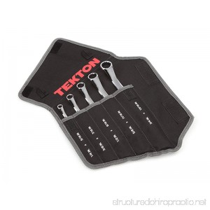 TEKTON 45-Degree Offset Box End Wrench Set with Roll-up Storage Pouch Inch 1/4-Inch - 13/16-Inch 5-Piece | WBE23505 - B0778Z7F87