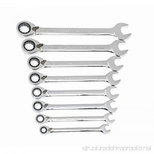 GearWrench 9543 8 Piece Reversible Combination Ratcheting Wrench Set Metric - B00H89UF9W