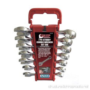 GRIP 89096 Stubby Combo Wrench Set SAE 7-Piece - B008L5GU3W
