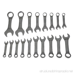 GRIP (GRAND RAPIDS INDUSTRIAL) 89349 Grip 18 Pc Stubby Combination Wrench Set Mm/SAE - B01NA0PKXD
