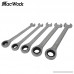 MacWork 5-Piece Comination Ratcheting Wrench Set Metric sizes 10-15mm with 50BV30 Ratcheting Gear with 72 Tooth Ratchet Mechanism - B07CW8CGQH