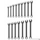 Neiko 03575A Raised Panel Combination Wrench Set with Storage Pouch  16 Piece  Heavy Duty with Metric Sizes - B000H0S8SE