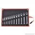 Yescom 12pc 8-19mm Metric Flexible Head Ratcheting Wrench Combination Spanner Tool Set - B074QHN73Y
