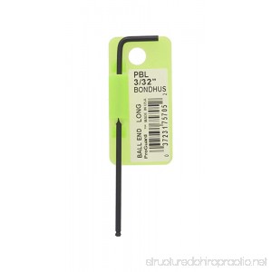 Bondhus 75705 Tagged and Barcoded 3/32 ProHold Ball End Tip Hex Key L-Wrench with ProGuard Finish and Long Arm 3.4 - B003JMNJ3G