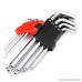 MAXPOWER 9-Piece SAE Ball Hex Key Set - Pro Grade Large Allen Wrenches in Inches - B074R633QL