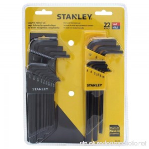Stanley 85-753 22 Piece Long Arm SAE & Metric Hex Key Set - B000NIFJQE