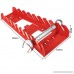9 Tool Standard Wrench Organizer Plastic Slot Universal Wrench Holder Rack Gripper Stubby Wrench Storage Organizer Wrenches Keeper Red - B079P47L55