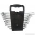 Metric Wrench Set 9 Chrome Vanadium Combination Open End and Box End Wrenches with Organizer Storage Case - B076MDL7MW