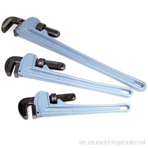 3 Pcs 14 18 24 Aluminum Pipe Wrench Plumbing Tools - B0176XY2KC
