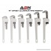 ABN 14 Inch Offset Aluminum Pipe Wrench - 3/8 to 1-¾” Inch Pipe Capacity Lightweight Plumber Wrench for Overhead Job - B06W53BY2M