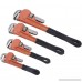 Adjustable Heavy Duty Pipe Wrench Set 4pcs 8 10 14 18 Monkey Heat Treated - B07FBT33HF