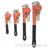 Adjustable Heavy Duty Pipe Wrench Set 4pcs 8" 10" 14" 18" Monkey Heat Treated - B07FBT33HF