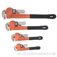 DBM IMPORTS Steel Jaw and Nuts Heavy Duty Adjustable Pipe Wrench 4 Pc - B07FYP79HK