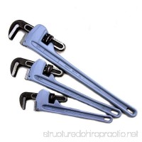 Heaven Tvcz Aluminum Pipe Wrench 3 Pc 14 18 24 Heavy Duty Drop Forge Plumbing Tools HD - B07FXSV329