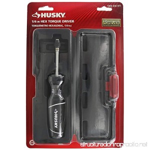 Husky H4DTRQ 1/4 Hex 8-40 In. Lb. Adjustable Torque Screwdriver w/ Carrying Case - B00KVS2ZJK