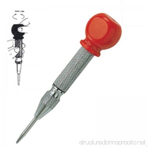 ESKALEX>>Auto Adjustable Center Punch with Large Striking Head Spring Chrome S2 Quality And Material: S2 Chrome plate body Adjustable spring mechanism Depressing the end cup release a spring - B07DY9K6YB