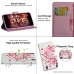 Funyye Strap Flip Cover for Samsung Galaxy S9 Stylish 3D Painted Pink Tree Magnetic Folio Wallet Leather Case with Credit Card Holder Slots PU Leather Cover for Samsung Galaxy S9 - B07DFWLVMB