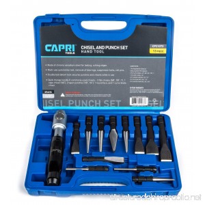 Capri Tools 21073 Chisel and Punch Set with Removable Handle Black 13 Piece - B00VPPJTF6