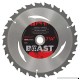Lackmond Beast General Purpose Saw Blades with Anti-Kick Tooth - 7-1/4" Wood Cutting Tool with ATB Grind for Clean Shears & Expansion Slots For Reduced Heat Build Up - WGPB07024K - B074TJ115H