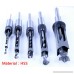 AKHS 5PCS HSS Square Hole Saw Mortise Chisel Wood Drill Bit with Twist Drill - B078H9RB9G