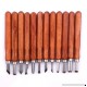 Atoplee 12pcs Wood Carving Chisels Tools Sculpting Knives Set - SK2 Steel & Wood Handle for Carving Wood  DIY Sculpture Carpenter - B07F248RDS
