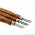 Doober 3Pcs Wood Sculpture Tool Set Mini Chisel Steel Blades Asstorted Wooden handle - B07236CSW4