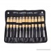 Iglobalbuy 12PCS Professional Wood Carving Chisel Woodworking Wood Working Cutting Hand Tool Set with Protective Pouch - B071W6K56H