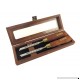 Narex Pair Right & Left 12 mm 1/2" Skew Paring Chisels in Wooden Presentation Box 851662 - B0165WAAMY
