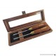 Narex Pair Right & Left 6 mm 1/4" Skew Paring Chisels in Wooden Presentation Box 851656 - B0165W8GS4