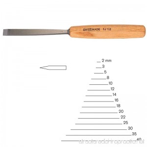 PFEILSwiss Made 3mm # 1 Sweep Straight Chisel - Double Bevel - B01AM5S18A