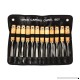 Professional Wood Carving Chisel Set - 12 Piece Sharp Woodworking Tools w/Carrying Case - B07BK2NF3M