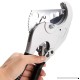 Bestlucky 63mm PVC Pipe Cutter - Heavy Duty Cutter up to 2-1/2" Pipe Capacity Ratcheting Cutting Action Perfect for Plumbers  Home Handy Man (Silver + Black) - B07CH7PWSY