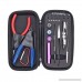 DIY Building Tool Kit Diagonal Pliers Wire Cutter Scissors Screwdriver Ceramic Tweezer Complete Master Package with Portable Carrying Case（9-in-1） - B07C2Z83ST
