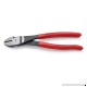 KNIPEX Tools 74 21 200  8-Inch High Leverage Angled Diagonal Cutters - B000K1LPPS