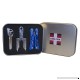 Swiss+Tech ST20023 Polished Stainless Steel/Blue Utility Key Tool  Micro Pocket Multitools Gift Tin  Set of 3 - B008XIQ5KA