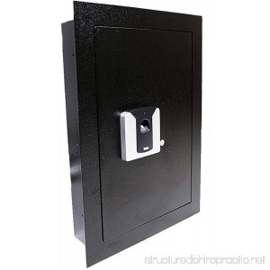 Adumly Color Black Fingerprint Wall Hidden Safe Biometric Lock Security Box Cash Jewelry Gun - B07DQWHPB7