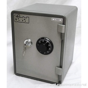 Gardall MS119-G-CK One Hour Vertical Microwave Style Fire Safe w/Key & Combination Lock Grey - B0041V3OUW
