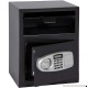 GHP 11.8"x14.2"x17.7" Black Box Silver Panel Steel Keypad Lock Electronic Safe Box - B07G5JD2J6