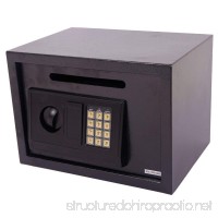Leadzm Security Box Electronic Digital Lock Steel Safe Strongbox Theft Proof For Household Secret Office Travel(Black Body DS25EA) - B079JJZWT1