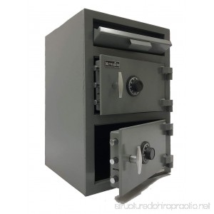 Double Door Depository Cash Drop Safe UL Listed Mechanical Combination Lock or Electronic lock - B01DCHUGVA