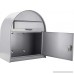 Winbest Steel Drop Slot Wall Mount Mail Box Grey (Large) - B07D5KRQK8