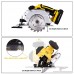 Coocheer 20V 6-1/2 Portable Cordless Circular Saw with Laser Guide Lightweight Safety Guard 7000 rpm Max Speed Easy for Cutting Wood Li-ion Battery and Charger Adapter Included - B07DPKKMN2
