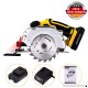 Coocheer 20V 6-1/2" Portable Cordless Circular Saw with Laser Guide  Lightweight Safety Guard  7000 rpm Max Speed Easy for Cutting Wood  Li-ion Battery and Charger Adapter Included - B07DPKKMN2