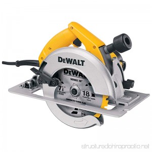 DEWALT DW364 7-1/4-Inch Circular Saw with Electric Brake and Rear Pivot Depth of Cut Adjustment - B00002231Y