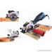 HERZO Compact Circular Saw 4-1/2 with Laser Guide Max Cutting Depth 1-9/10’’ (90°) 1-3/10’’ (0°-45°) with 3 Wood Cutting Blades - 5.8A 3500 rpm - B07C1JS4FM