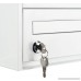 Barska CB13118 Desktop Drop Box with Key Lock White - B077KHRGQ8