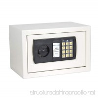 Best Choice Products Electronic Digital Lock Keypad Security Safe Box for Cash and Jewelry - White - B003EHOGJC